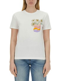 PAUL SMITH ポールスミス ホワイト BIANCO Tシャツ レディース 春夏2024 W2R-G799-MP4517_01 【関税・送料無料】【ラッピング無料】 ia