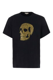 【楽天スーパーSALE!!100000円以上4000円OFFクーポン対象】 ALEXANDER MCQUEEN アレキサンダー マックイーン ブラック Black Tシャツ メンズ 春夏2024 781979QTAA4_0566 【関税・送料無料】【ラッピング無料】 ia