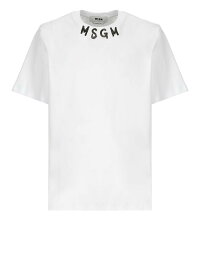 MSGM エムエスジーエム ホワイト White Tシャツ メンズ 春夏2024 3640MM11824700201 【関税・送料無料】【ラッピング無料】 ia