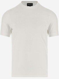 GIORGIO ARMANI ジョルジオ アルマーニ ホワイト White Tシャツ メンズ 春夏2024 3GST52SJP4ZU090 【関税・送料無料】【ラッピング無料】 ia