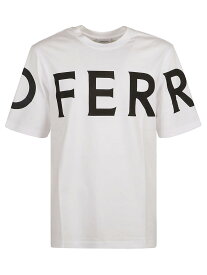 FERRAGAMO フェラガモ ホワイト White/Black Tシャツ メンズ 春夏2024 122303 771468 1 【関税・送料無料】【ラッピング無料】 ia