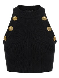 BALMAIN バルマン ブラック Black トップス レディース 春夏2024 CF1AB390KF53_0PA 【関税・送料無料】【ラッピング無料】 ia