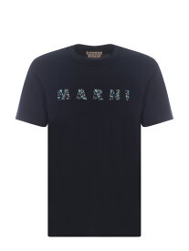 MARNI マルニ ブルー Blu Tシャツ メンズ 春夏2024 HUMU0198PQ USCW21-FLB99 【関税・送料無料】【ラッピング無料】 ia