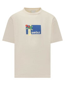 DROLE DE MONSIEUR ドロール ド ムッシュ ベージュ CREAM Tシャツ メンズ 春夏2024 DTS195CO002 CM 【関税・送料無料】【ラッピング無料】 ia