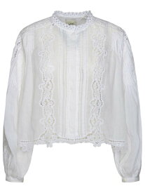 【楽天スーパーSALE!!100000円以上4000円OFFクーポン対象】 ISABEL MARANT イザベル マラン ホワイト White シャツ レディース 春夏2024 HT0230FAB1J11I_20WH 【関税・送料無料】【ラッピング無料】 ia