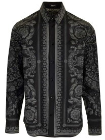 【楽天スーパーSALE!!100000円以上4000円OFFクーポン対象】 VERSACE ヴェルサーチ ブラック Black シャツ メンズ 春夏2024 10085741A09757_5BC10 【関税・送料無料】【ラッピング無料】 ia