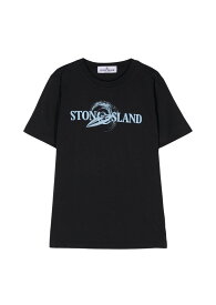 STONE ISLAND JUNIOR ストーン アイランド トップス ボーイズ 春夏2024 801621073|094 V0020 NAVY BLUE 【関税・送料無料】【ラッピング無料】 ia