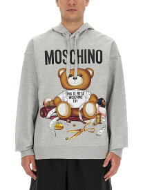 MOSCHINO モスキーノ グレー GREY トレーナー メンズ 秋冬2023 17175228_1485 【関税・送料無料】【ラッピング無料】 ia