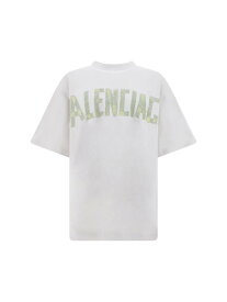 【本日5の付く日ポイント4倍!!】 BALENCIAGA バレンシアガ ホワイト White Tシャツ メンズ 春夏2024 739784TOVA9_9000 【関税・送料無料】【ラッピング無料】 ia