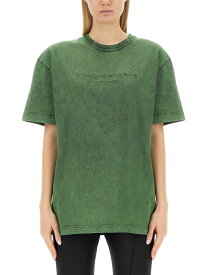 ALEXANDER WANG アレキサンダーワン グリーン GREEN Tシャツ レディース 春夏2024 UCC1241697_358A 【関税・送料無料】【ラッピング無料】 ia