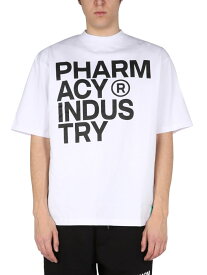 PHARMACY INDUSTRY ホワイト WHITE Tシャツ メンズ 春夏2022 PHM475_BIANCO 【関税・送料無料】【ラッピング無料】 ia