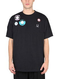 【本日5の付く日ポイント4倍!!】 FRED PERRY BY RAF SIMONS フレッドペリーバイラフ・シモンズ ブラック BLACK Tシャツ メンズ 春夏2022 FP-SM3123-42_102 【関税・送料無料】【ラッピング無料】 ia