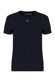 VIVIENNE WESTWOOD ヴィヴィアン・ウエストウッド ブルー BLUE Tシャツ レディース 秋冬2023 3G010017_J001MK401 【関税・送料無料】【ラッピング無料】 ia