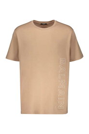 【楽天スーパーSALE!!50000円以上3000円OFFクーポン対象】 BALMAIN バルマン ベージュ Beige Tシャツ メンズ 春夏2023 AH0EG010BC22_GMP 【関税・送料無料】【ラッピング無料】 ia