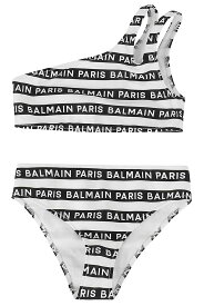 BALMAIN バルマン スイムウェア ガールズ 春夏2024 BUCA7C J0421|094 100NE WHITE BLACK 【関税・送料無料】【ラッピング無料】 ia