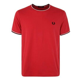 【楽天スーパーSALE!!30000円以上2000円OFFクーポン対象】 FRED PERRY フレッド ペリー Tシャツ メンズ 春夏2023 M1588|092 279 WASHED RED 【関税・送料無料】【ラッピング無料】 ia