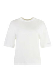 CALVIN KLEIN カルバンクライン ホワイト White Tシャツ レディース 春夏2024 K20K207008_YAF 【関税・送料無料】【ラッピング無料】 ia
