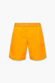 VERSACE ヴェルサーチ オレンジ Orange ショーツ メンズ 春夏2024 ABU01023A232415A702 【関税・送料無料】【ラッピング無料】 ia