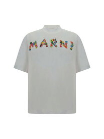 【本日5の付く日ポイント4倍!!】 MARNI マルニ ホワイト White Tシャツ メンズ 春夏2024 HUMU0223PUUSCW59 CBW01 【関税・送料無料】【ラッピング無料】 ia