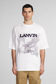 【15,000円以上1,000円OFF!!】 LANVIN ランバン ホワイト white Tシャツ メンズ 春夏2024 RU-TS0026-J123-P240741 【関税・送料無料】【ラッピング無料】 ia