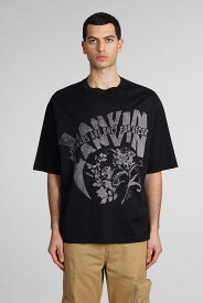 LANVIN ランバン ブラック black Tシャツ メンズ 春夏2024 RU-TS0026-J120-P2410 【関税・送料無料】【ラッピング無料】 ia