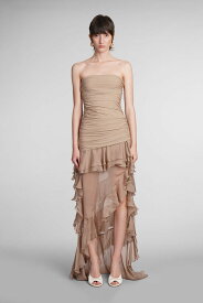 【15,000円以上1,000円OFF!!】 BLUMARINE ブルマリン ベージュ beige ドレス レディース 春夏2024 4A093AN0824 【関税・送料無料】【ラッピング無料】 ia