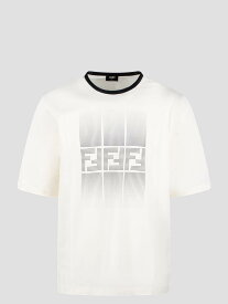 FENDI フェンディ ホワイト White Tシャツ メンズ 春夏2024 FAF715 AR5B F0RQ0 【関税・送料無料】【ラッピング無料】 ia