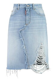 【本日5の付く日ポイント4倍!!】 DSQUARED2 ディースクエアード ブルー Denim スカート レディース 秋冬2023 S75MA0903S30309_470 【関税・送料無料】【ラッピング無料】 ia