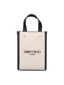 JIMMY CHOO ジミーチュウ バッグ レディース 秋冬2023 MINI N S TOTE CZMNATURAL BLACK SILVER 【関税・送料無料】【ラッピング無料】 ia