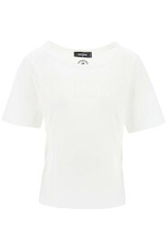 DSQUARED2 ディースクエアード Tシャツ レディース 春夏2024 S72GD0531S24662_100 【関税・送料無料】【ラッピング無料】 ia