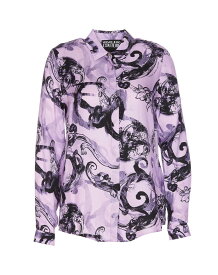 VERSACE JEANS COUTURE ヴェルサーチェ・ジーンズ・クチュール パープル Purple シャツ レディース 春夏2024 76HAL201NS407_320 【関税・送料無料】【ラッピング無料】 ia