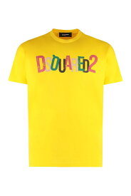DSQUARED2 ディースクエアード イエロー Yellow Tシャツ メンズ 春夏2023 S71GD1249S23009_173 【関税・送料無料】【ラッピング無料】 ia