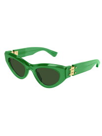 BOTTEGA VENETA EYEWEAR ボッテガヴェネタアイウェア サングラス・メガネ レディース 春夏2024 BV1142S-004 GREEN-GREEN-GREEN 【関税・送料無料】【ラッピング無料】 ia