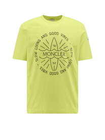 MONCLER モンクレール グリーン Green Tシャツ メンズ 春夏2024 0918C0003689AHD 11G 【関税・送料無料】【ラッピング無料】 ia