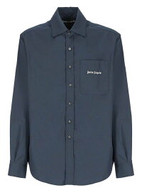 PALM ANGELS パーム エンジェルス ブルー Blue シャツ メンズ 春夏2024 PMGE024S24FAB001_4603 【関税・送料無料】【ラッピング無料】 ia