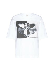 ALEXANDER MCQUEEN アレキサンダー マックイーン ホワイト White Tシャツ レディース 秋冬2023 769754QZAKH_0900 【関税・送料無料】【ラッピング無料】 ia