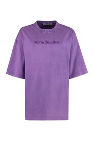 ACNE STUDIOS アクネ ストゥディオズ パープル purple Tシャツ レディース 春夏2024 FNWNTSHI000639AL0397_ADD 【関税・送料無料】【ラッピング無料】 ia