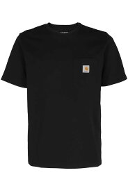 CARHARTT カーハート ブラック Black Tシャツ メンズ 秋冬2023 I030434BLACK 【関税・送料無料】【ラッピング無料】 ia