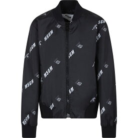 【本日0のつく日ポイント4倍！】 MSGM エムエスジーエム ブラック Black ジャケット ボーイズ 春夏2023 MS028868 110 【関税・送料無料】【ラッピング無料】 ia