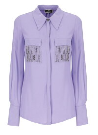 【毎月1日はエントリーでポイント3倍！】 ELISABETTA FRANCHI エリザベッタ フランキ パープル Purple シャツ レディース 春夏2024 CA04242E2AS6 【関税・送料無料】【ラッピング無料】 ia