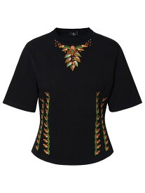 ETRO エトロ ブラック Black Tシャツ レディース 秋冬2023 118489632_0001 【関税・送料無料】【ラッピング無料】 ia