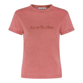 【楽天スーパーSALE!!50000円以上3000円OFFクーポン対象】 ACNE STUDIOS アクネ ストゥディオズ レッド Red Tシャツ レディース 春夏2024 AL0353_CTB 【関税・送料無料】【ラッピング無料】 ia