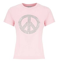 M05CH1N0 JEANS モスキーノジーンズ ピンク Pink Tシャツ レディース 春夏2024 07113262_0222 【関税・送料無料】【ラッピング無料】 ia