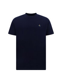 VIVIENNE WESTWOOD ヴィヴィアンウエストウッド ネイビー Navy Tシャツ メンズ 秋冬2024 3G010013J001MGO_K410 【関税・送料無料】【ラッピング無料】 ia