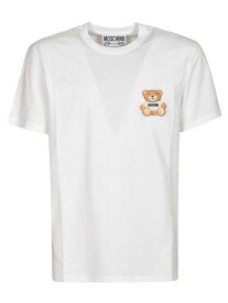 【5のつく日は全商品ポイント4倍】 MOSCHINO モスキーノ ホワイト WHITE Tシャツ メンズ 春夏2024 07232041_0001 【関税・送料無料】【ラッピング無料】 ia