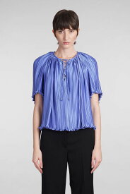 【楽天スーパーSALE!!300000円以上10000円OFFクーポン対象】 LANVIN ランバン ブルー blue ブラウス レディース 春夏2024 RW-TO0101-5944-E24166 【関税・送料無料】【ラッピング無料】 ia