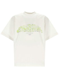 【毎月1日はエントリーでポイント3倍！】 BALENCIAGA バレンシアガ ホワイト BIANCO Tシャツ レディース 春夏2024 764235TPVM8_9163 【関税・送料無料】【ラッピング無料】 ia