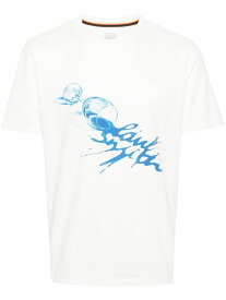 【楽天スーパーSALE!!50000円以上3000円OFFクーポン対象】 PAUL SMITH ポールスミス ホワイト White Tシャツ メンズ 秋冬2024 M1R.697P.NP4719 01 WHITE 【関税・送料無料】【ラッピング無料】 ia