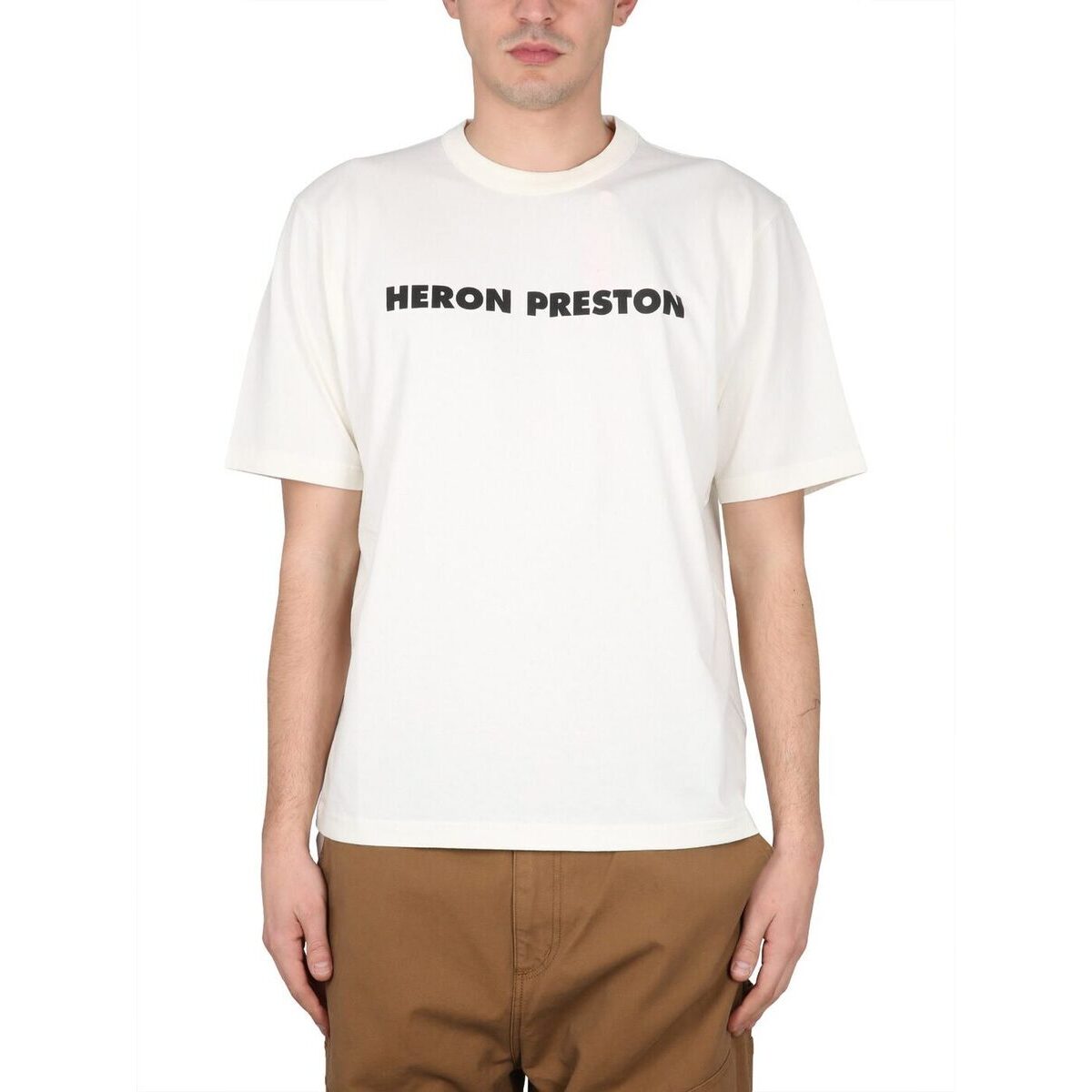 HERON PRESTON ヘロン プレストン BIANCO Tシャツ メンズ 春夏2023 HMAA032_S23JER0090110  ia