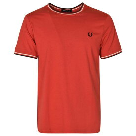 FRED PERRY フレッド ペリー Tシャツ メンズ 春夏2023 M1588 279 WASHED RED 【関税・送料無料】【ラッピング無料】 ia